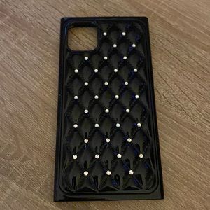 iPhone 11 Pro Max case quilted style with bling